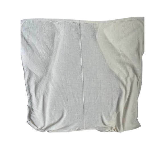 Women’s Fame Oversized Knee-Length Short Sleeve Cream Duster OSFA - Picture 9 of 9